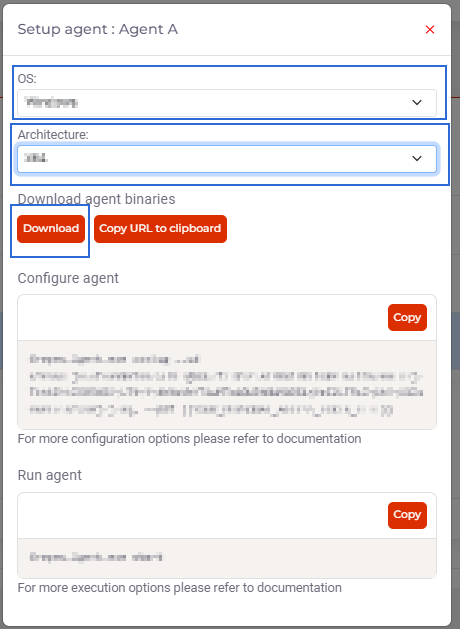 Configuration d’un agent