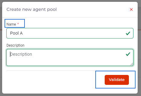 New agent pool