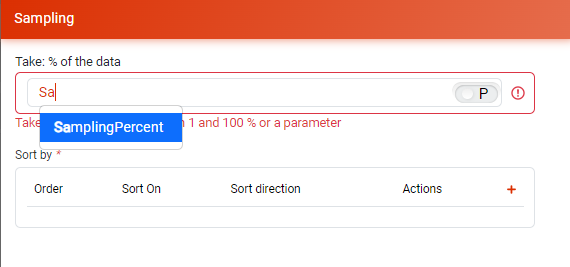 Sampling with Parameter